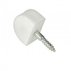 Portaestante con tornillo colodro grande blanco 4 unidades | Mínimo 15 unidades