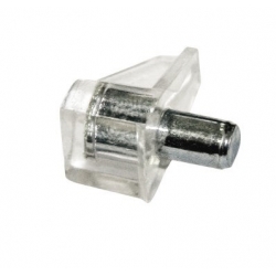 Portaestante colodro transparente cilindro metalico 5mm | Mínimo 15 unidades