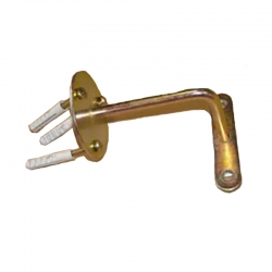 Soporte pasamano piam con placa redonda bicromatado 9x97mm | Mínimo 15 unidades